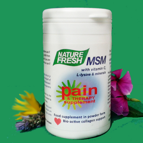 NF 024 PAIN SUPPLEMENT : MSM & VITAMIN C: 90g powder