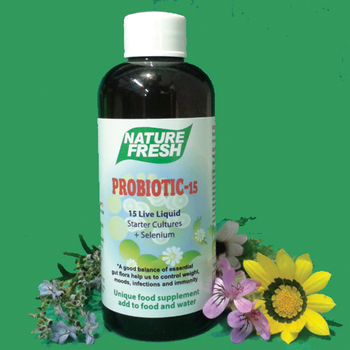 NF 047 PROBIOTIC-15 LIQUID: 200ml Amber bottle